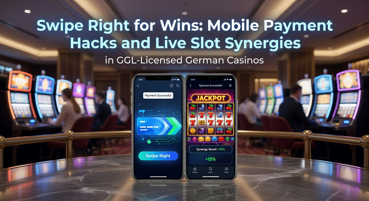 Smartphone mit Swipe-Geste über Casino-App, um mobile Zahlungen und Live-Slots zu illustrieren