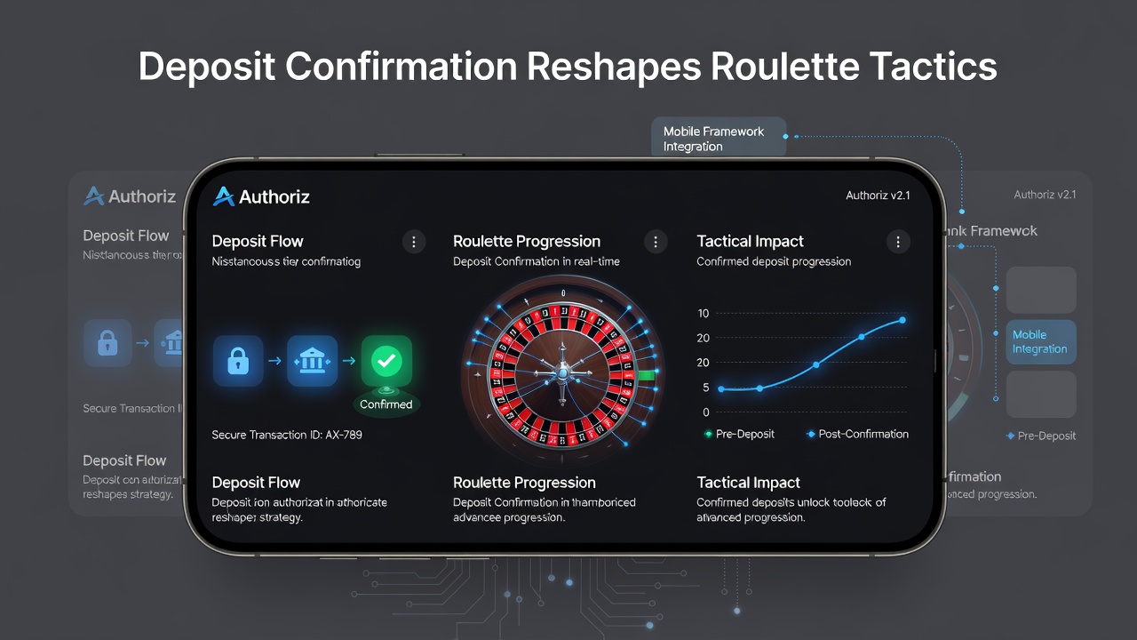 Diagramm zur Einzahlungsverifizierung und Auswirkung auf Roulette-Strategien